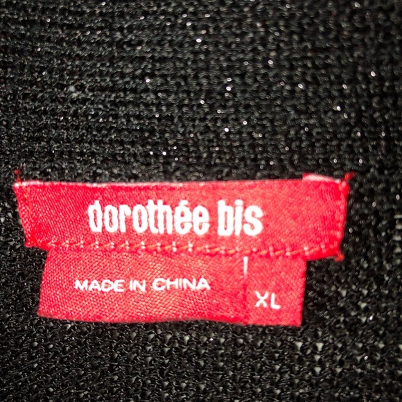 Charlotte Russe Black Cardigan Sweater- a little sparkle and this is a cute days - Picture 6 of 9